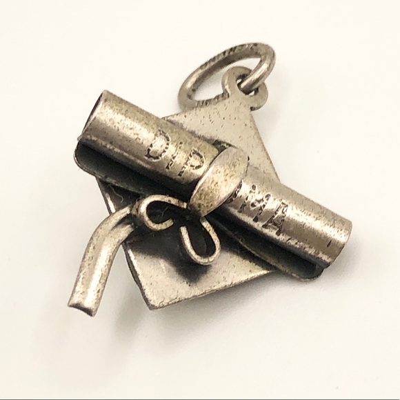 Beau sterling silver diploma graduation charm fob - Picture 4 of 5
